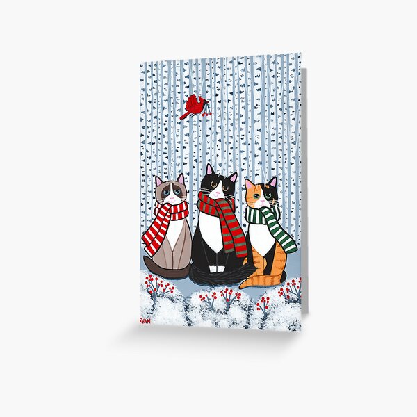 Item preview, The Winter Cats! designed and sold by KilkennyCat Art.