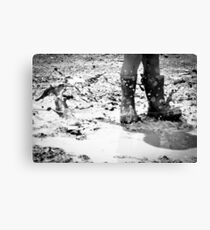 Puddle Stomping Canvas Print