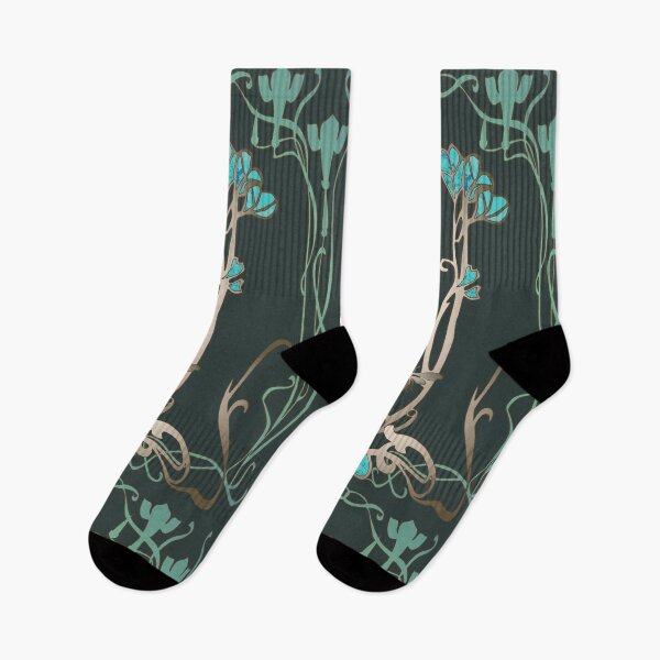 Item preview, Art Nouveau Garden with Bee designed and sold by Aakheperure.