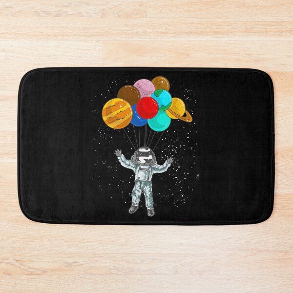 Item preview, Astronaut In Space Flying With Planet Balloons designed and sold by perfectpresents.