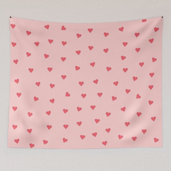 Item preview, Valentines Day Pink and Red Scatter Hearts designed and sold by lucybrownlane.