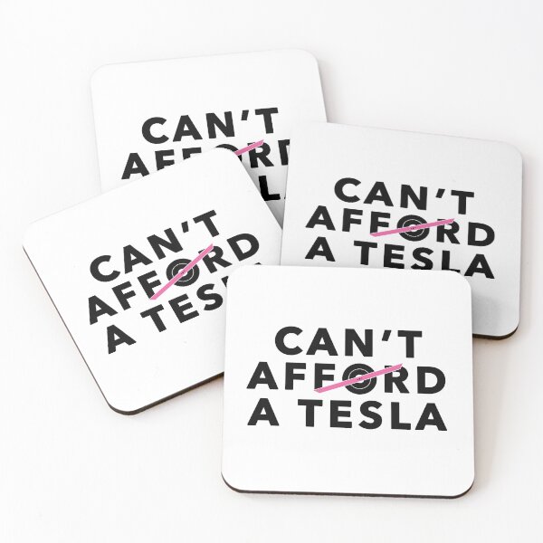 Item preview, Can't Afford a Tesla (pink) designed and sold by MajesticEyesore.