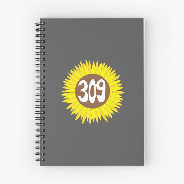 Item preview, Hand Drawn Illinois Sunflower 309 Area Code designed and sold by itsrturn.