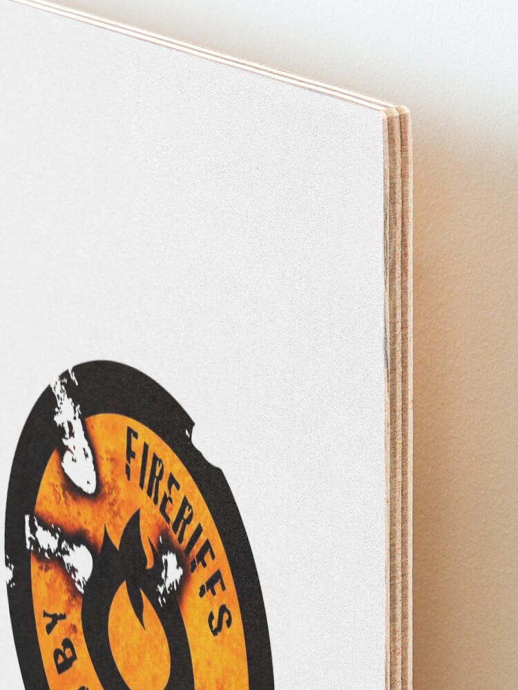 Alternate view of FireRiffs Logo Extra Crispy Mounted Print