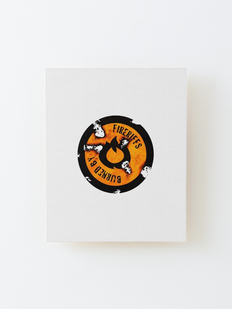 Alternate view of FireRiffs Logo Extra Crispy Mounted Print