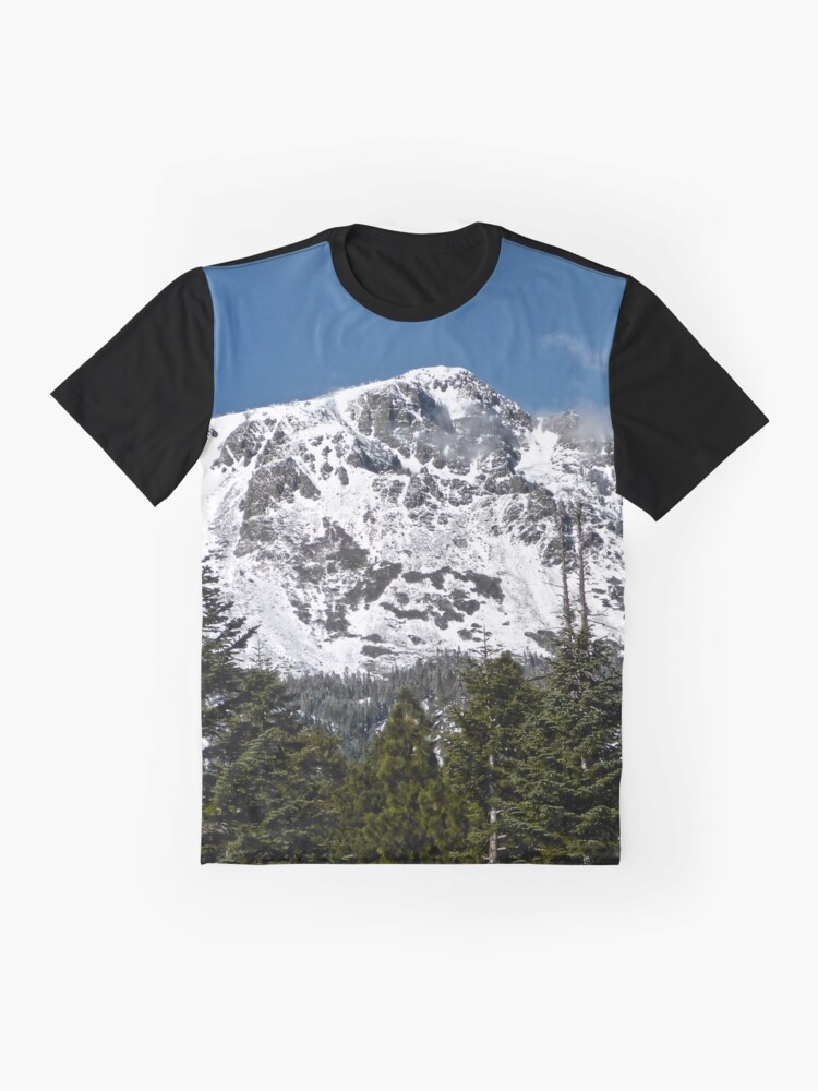 Alternate view of Snow Covered Mount Tallac Graphic T-Shirt