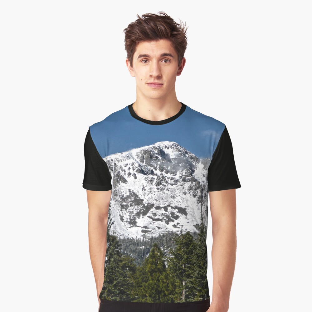 Snow Covered Mount Tallac Graphic T-Shirt