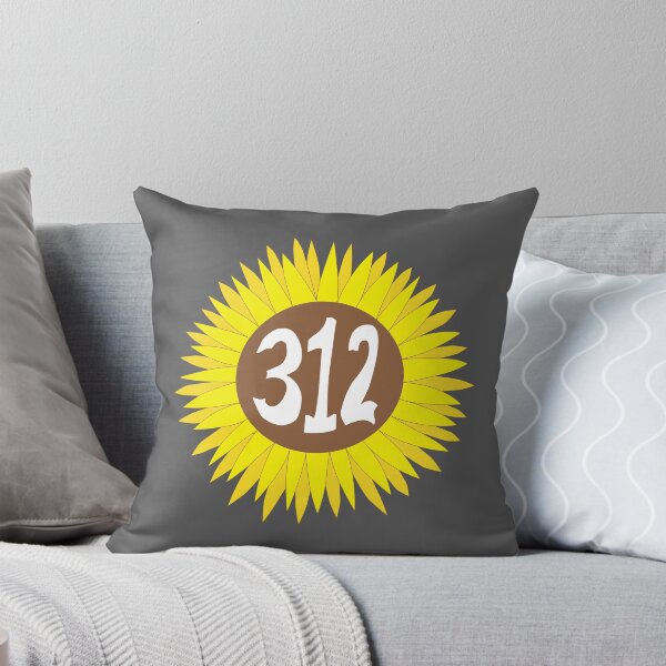 Item preview, Hand Drawn Illinois Sunflower 312 Area Code designed and sold by itsrturn.