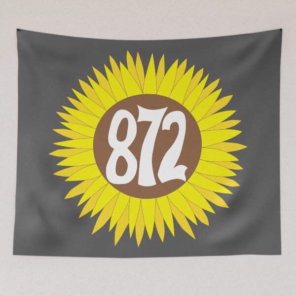 Item preview, Hand Drawn Illinois Sunflower 872 Area Code designed and sold by itsrturn.