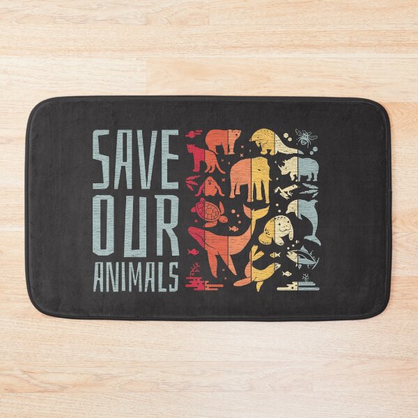 Item preview, Save The Animals - Endangered Animals Retro Design designed and sold by Bangtees.
