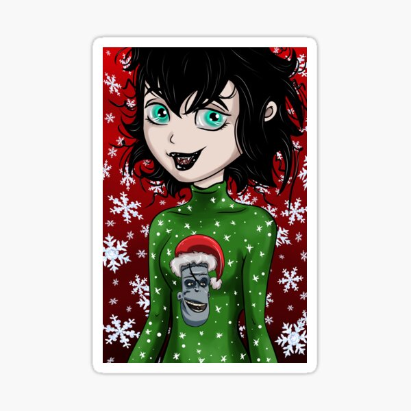Vampire Cartoon Hotel Holidays Sticker
