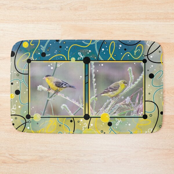 Item preview, Little Yellow Birds (Lesser Goldfinches) designed and sold by vanillakirsty.