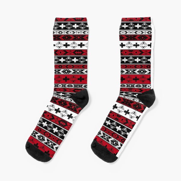 Western American Indian Blanket Socks