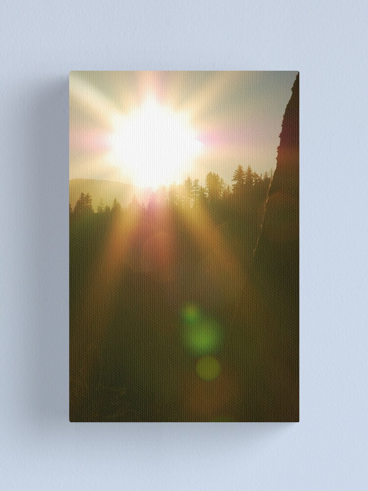 Alternate view of Rising Sun with Lens Flare Canvas Print