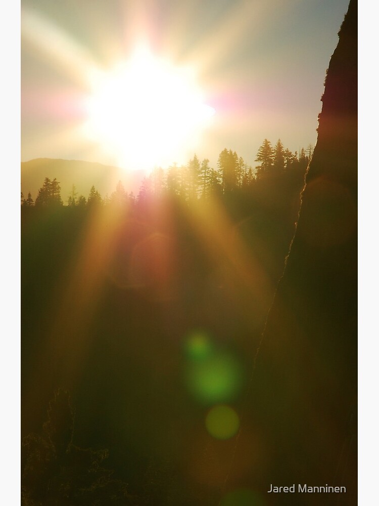 Rising Sun with Lens Flare by JaredManninen