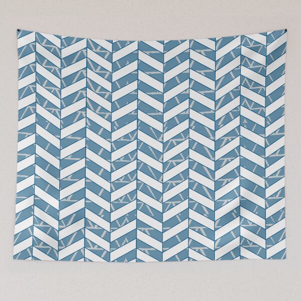 Item preview, Herringbone Blue Pattern designed and sold by NolkDesign.