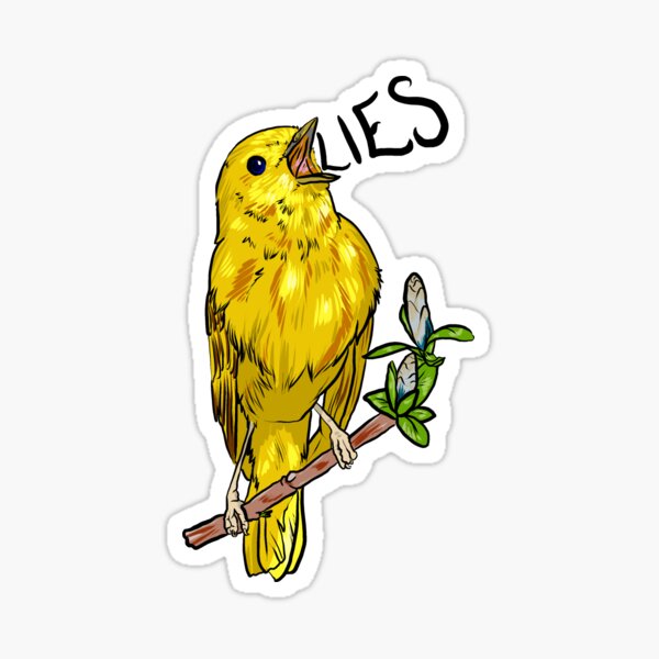 LIES birds aren't real sticker Sticker