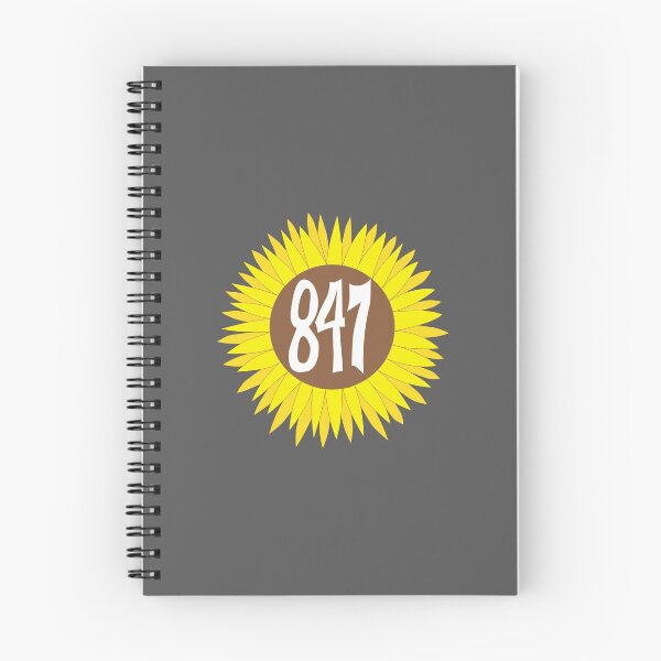 Item preview, Hand Drawn Illinois Sunflower 847 Area Code designed and sold by itsrturn.