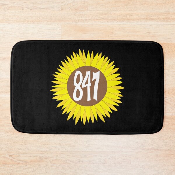 Item preview, Hand Drawn Illinois Sunflower 847 Area Code designed and sold by itsrturn.