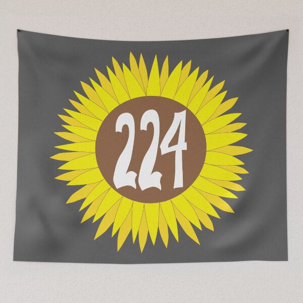 Item preview, Hand Drawn Illinois Sunflower 224 Area Code designed and sold by itsrturn.