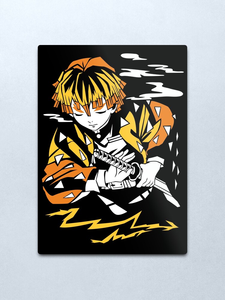 Alternate view of Zenitsu Agatsuma - Kimetsu no Yaiba Metal Print