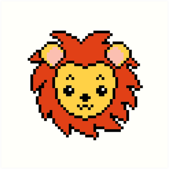 Pixel Art Tete