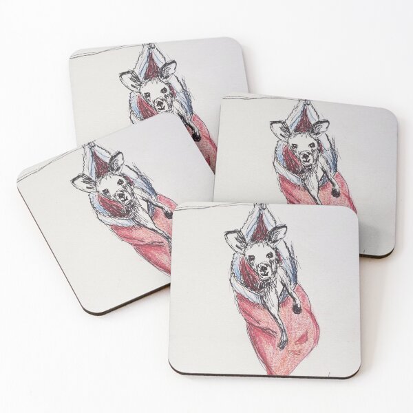 Item preview, Kangaroo Christmas designed and sold by WendyAnneArt.