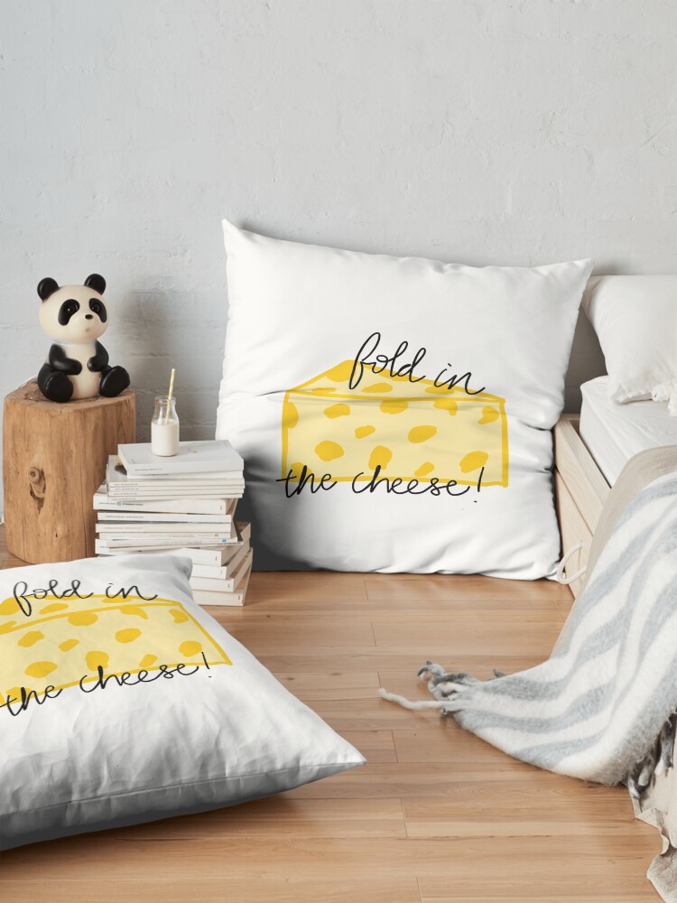 Alternate view of Fold in the Cheese! Floor Pillow