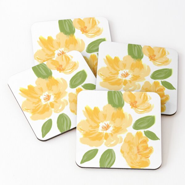 Item preview, Painted flowers -  yellow blooms designed and sold by Ilze Lucero.