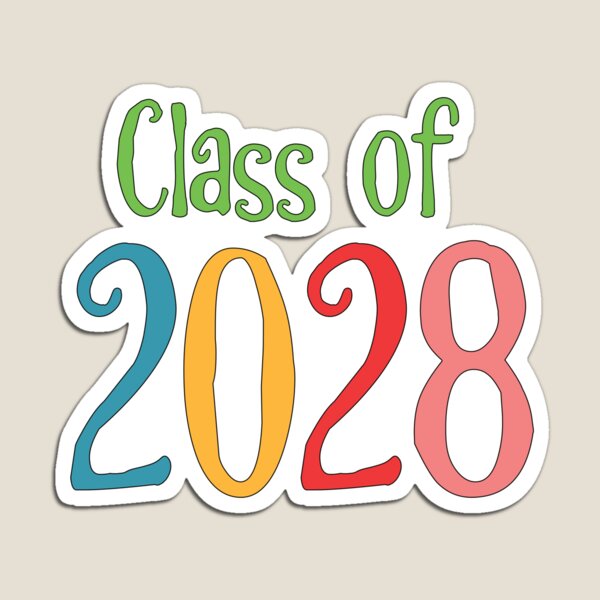 Item preview, Class of 2028 Back to School Graduation Year print graphic designed and sold by doodabobs.