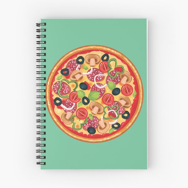Item preview, Loaded Round Pizza Pie with Everything Olives Pepperoni graphic designed and sold by doodabobs.