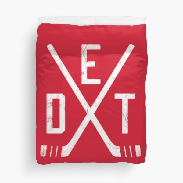 Original Six - Detroit Red Wings - Red Duvet Cover