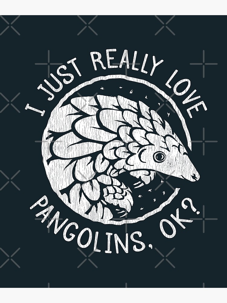 Disover Pangolin Lover Gift - I Just Really Love Pangolins, OK? Premium Matte Vertical Poster