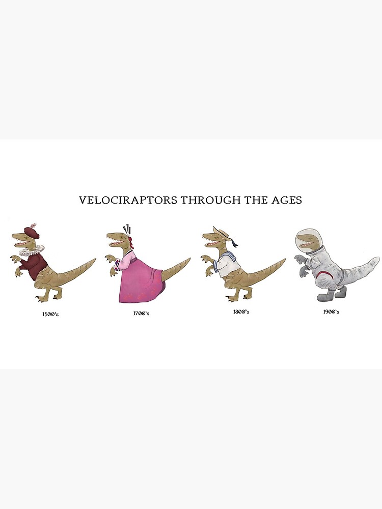 Thumbnail 6 of 6, Coffee Mug, Raptors Through the Ages Mug designed and sold by Angypants.