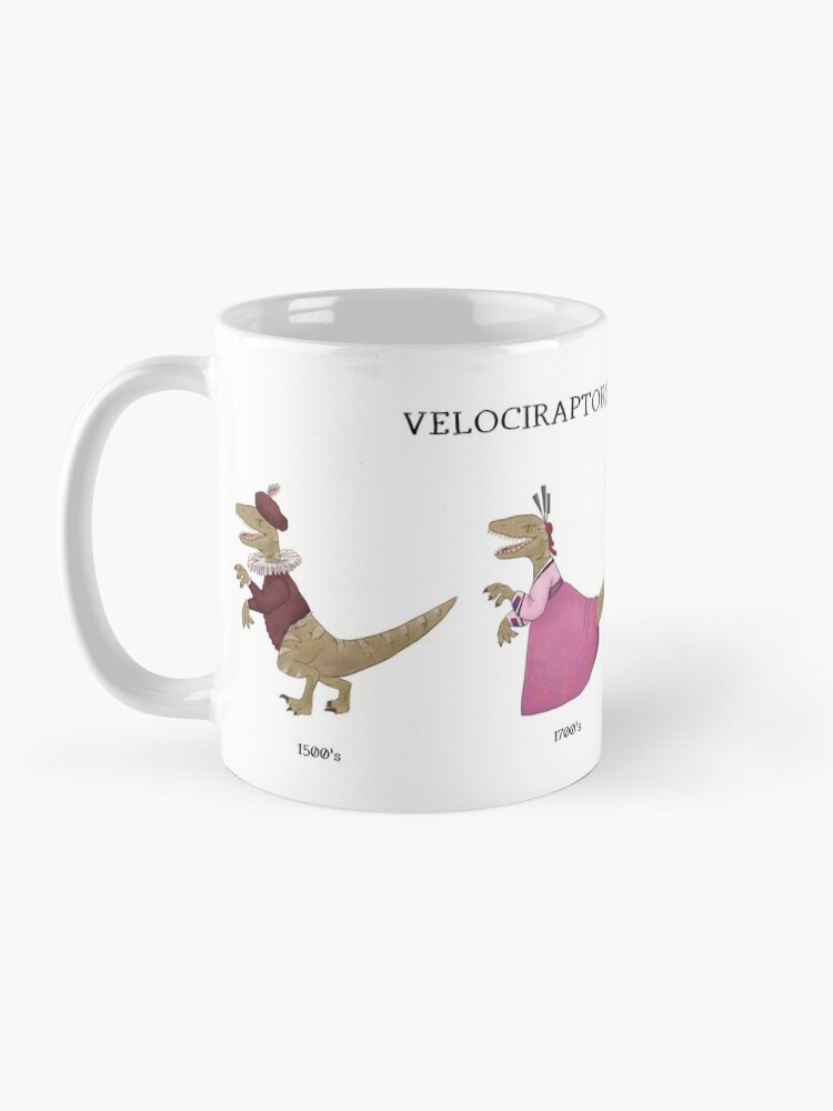 Thumbnail 3 of 6, Coffee Mug, Raptors Through the Ages Mug designed and sold by Angypants.