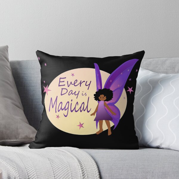 Item preview, Every Day is Magical Fairy -  (Black, short curly hair)  designed and sold by nutmegfairy.