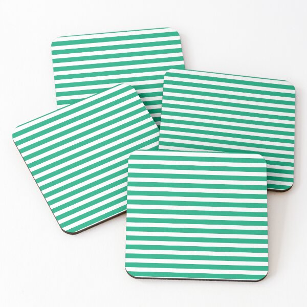 Item preview, Green + White Stripes designed and sold by NolkDesign.