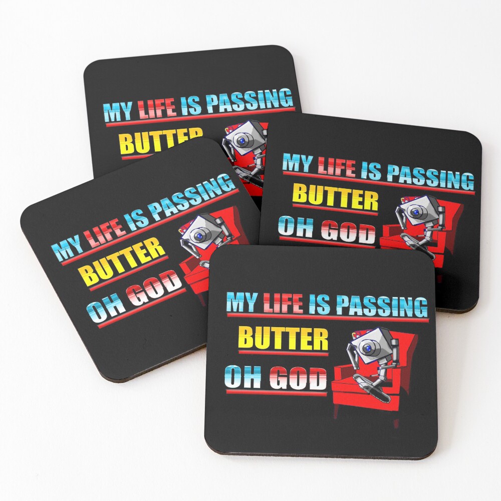 My Life Is Butter Coasters (Set of 4)
