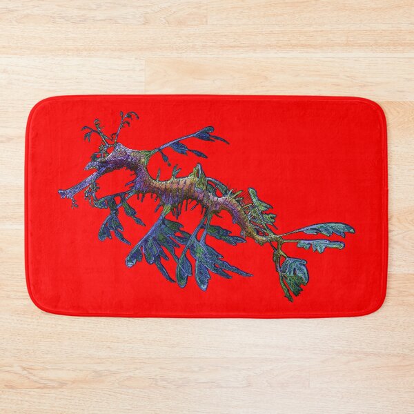 Item preview, Leafy Sea Dragon on Red by Amanda M Lucas designed and sold by Amanda Lucas.