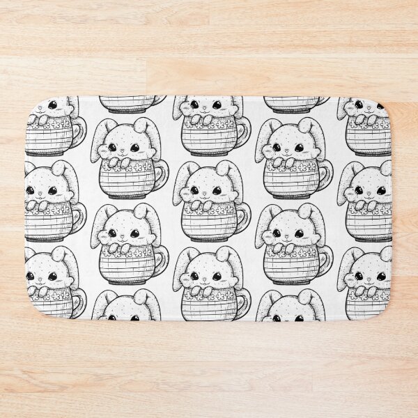 Item preview, Cute Bunny in a Cup designed and sold by ZaryaKiqo.