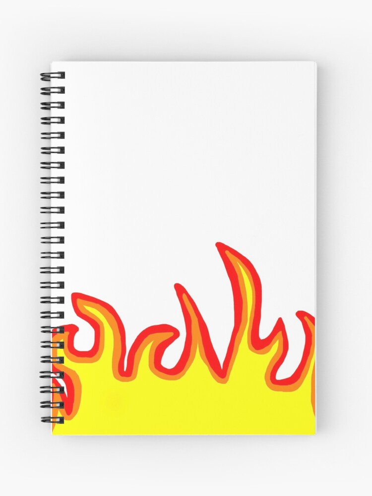 Cuaderno de espiral «llamas de fuego» de knarly | Redbubble