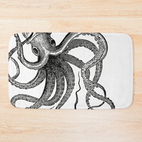 Item preview, Antique Swimming Octopus I designed and sold by Pixelchicken.
