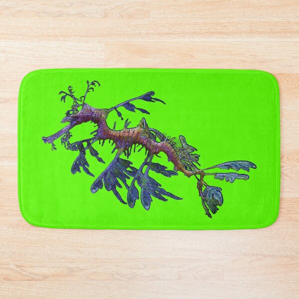 Item preview, Leafy Sea Dragon on Lime Green by Amanda M Lucas designed and sold by Amanda Lucas.