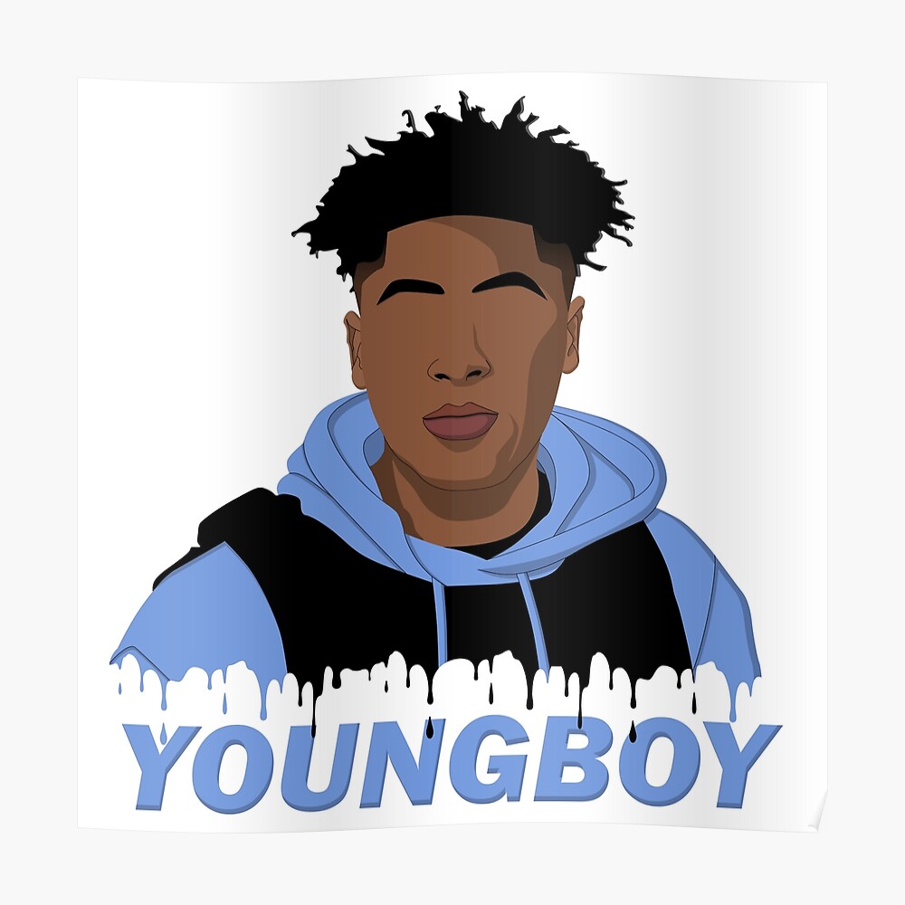 Nba Youngboy Never Broke Again Simplified 2 Sticker By Johncarpenter2 Redbubble
