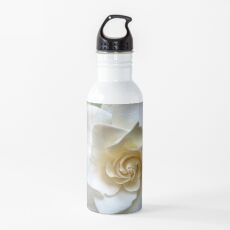 White Gardenia Flower Water Bottle