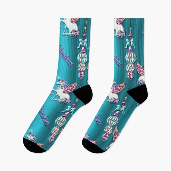 Item preview, Magical Unicorns Blue Christmas designed and sold by GraphicAllusion.
