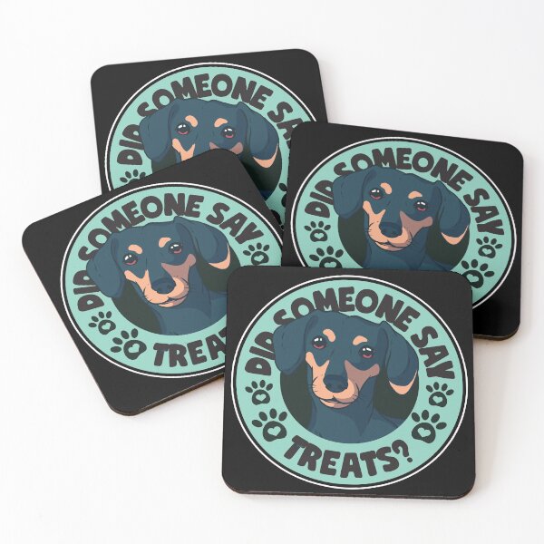 Item preview, Funny Dachshund Did Someone Say Treats? designed and sold by Judith Turner.