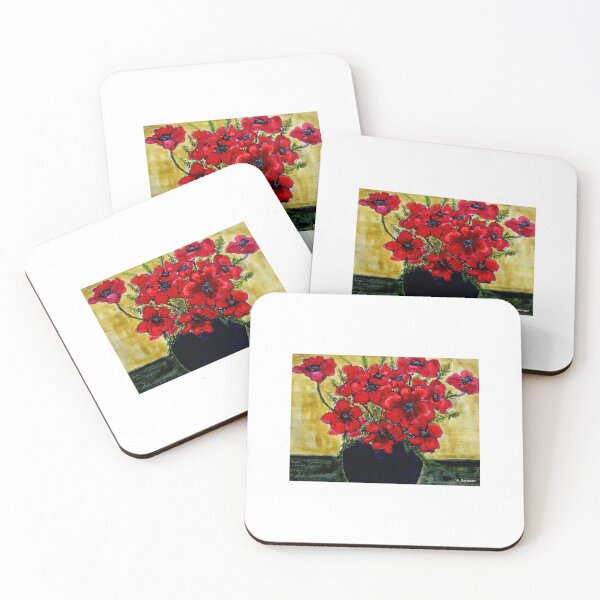 Item preview, Red Anemones  designed and sold by Angela Gannicott.