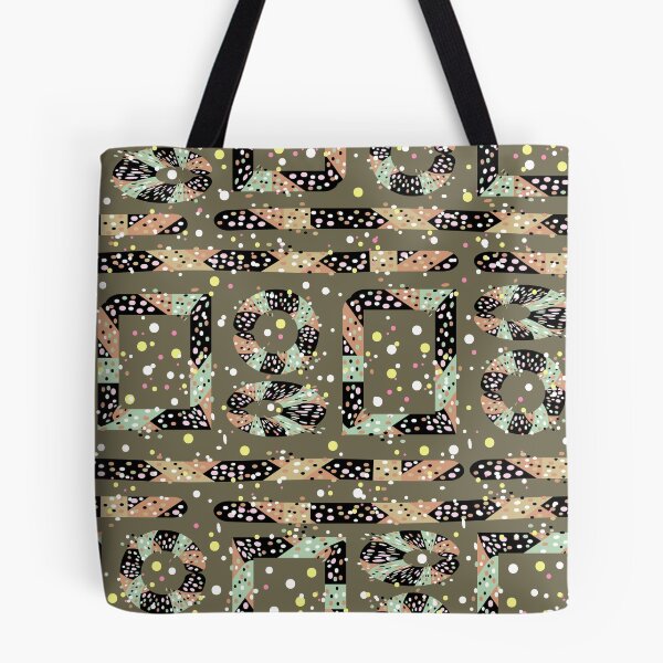 Item preview, Abstract African style pattern with multi-colored rectangles and circles designed and sold by IrinaIkar.