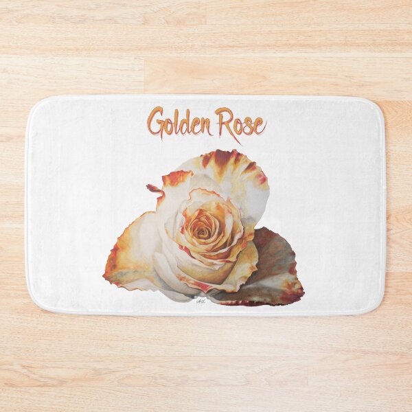 Item preview, Golden Rose on White by Amanda M Lucas designed and sold by Amanda Lucas.